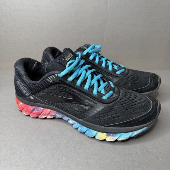 Brooks Ghost 9 Women's Size 10.5 B (Medium) Running Shoes Black Space Teal - Picture 1 of 11